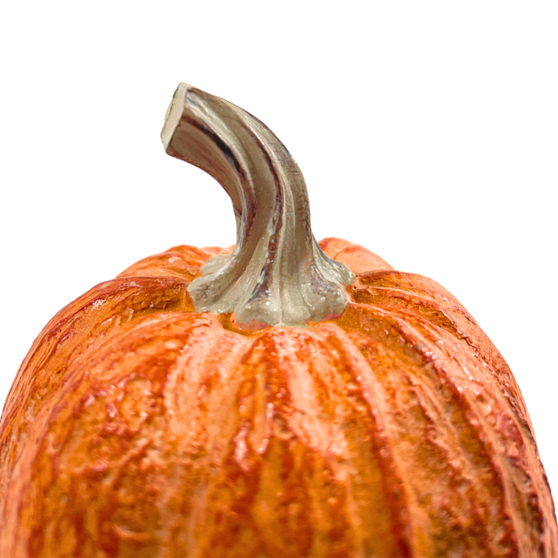 4" Orange Pumpkin Decor