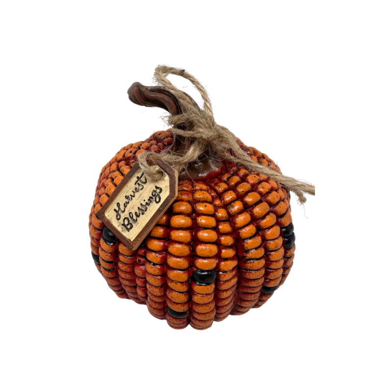 Small Resin Corn Pumpkin - Blessings