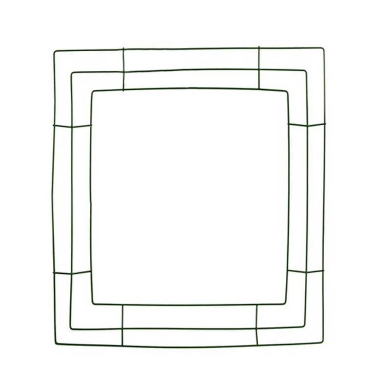 Wire Wreath Form - 14" Square