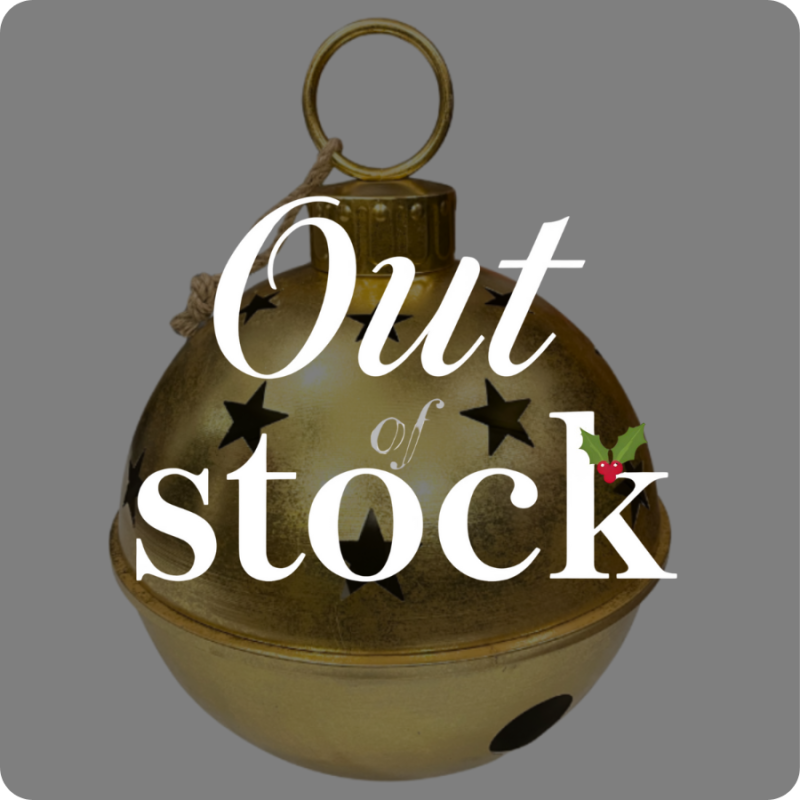 36" Metal Gold Metallic Hanging Jingle Bell