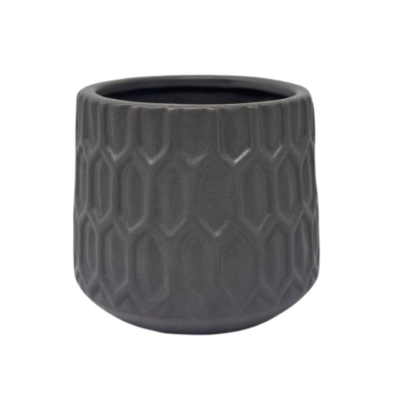 3" Ceramic Vase - Grey