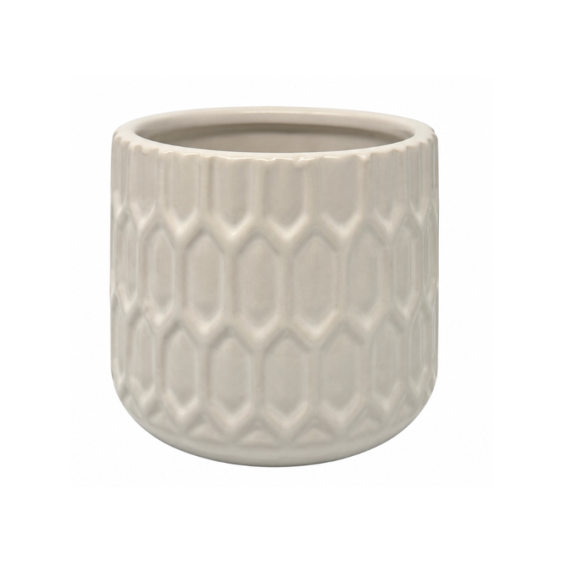 3" Ceramic Vase - White