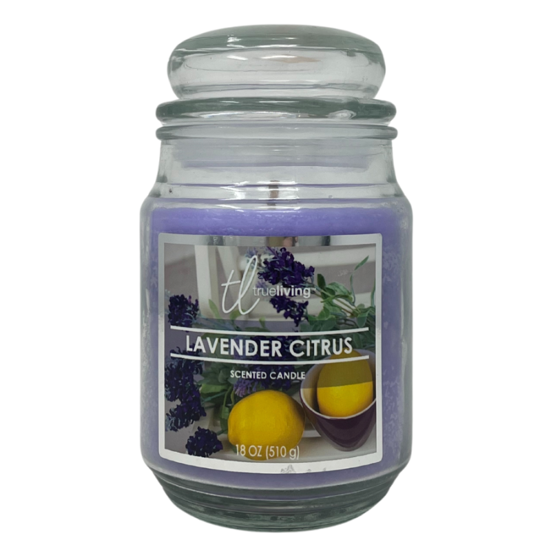 True Living CandleLavendar Citrus (A) Candles Carolina Pottery
