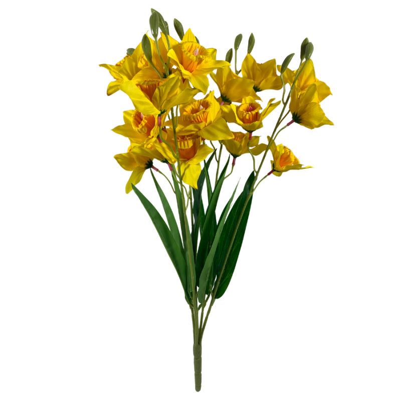 22" Yellow Daffodil Bush