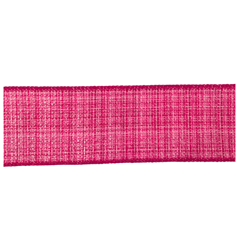 2.5" x 10yd Fuchsia Canvas Ribbon