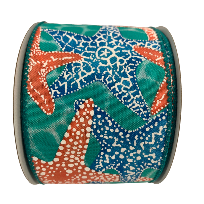2.5" x 10yd Star Fish Ribbon