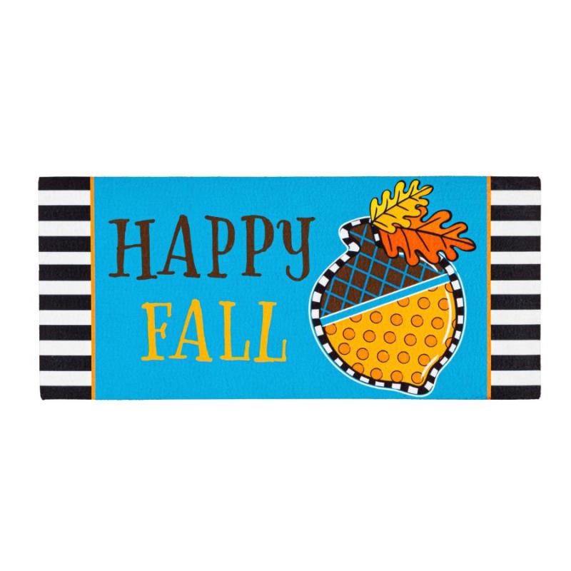 Sassafras Switch Mat Happy Fall Acorn Fall Doormats/Inserts