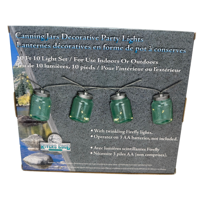 Indoor/Outdoor Canning Jars Theme Party Lights