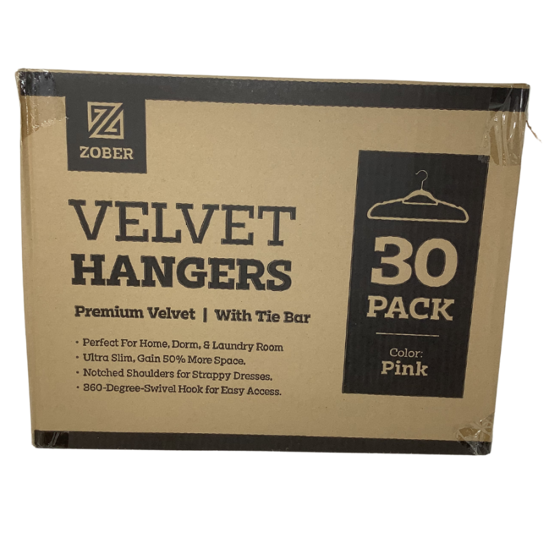 Velvet Hangers-Pink -30pk