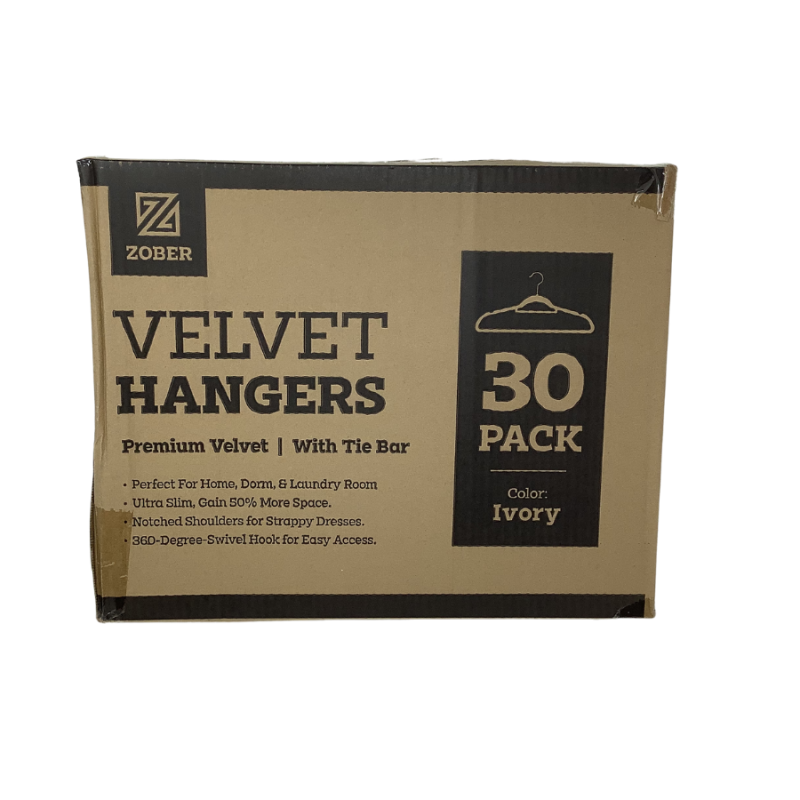 Velvet Hangers-Ivory-30pk