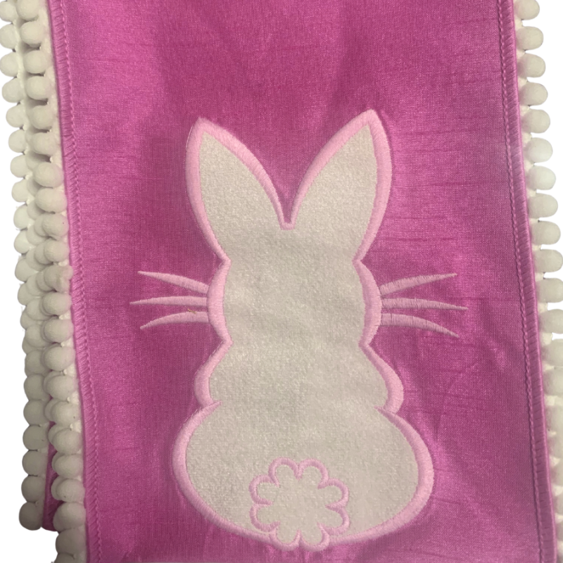 54" Pink Bunny Wreath Sash