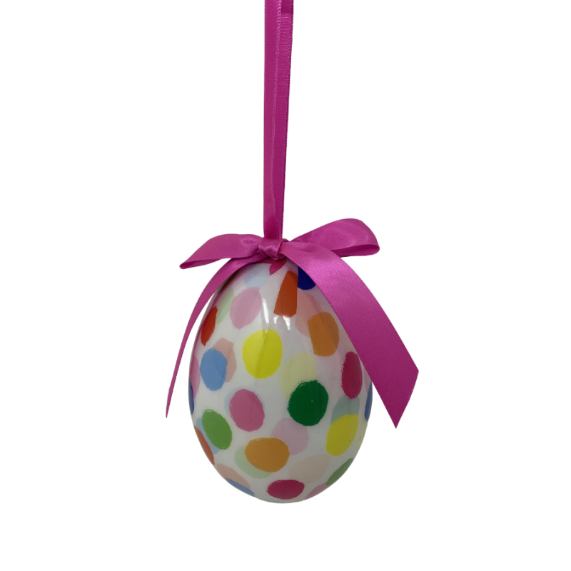 5" Resin Easter Spotted Egg