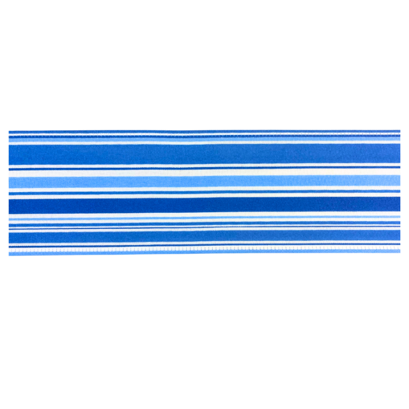 2.5" x 10yd Blue & White Horizontal Striped Ribbon