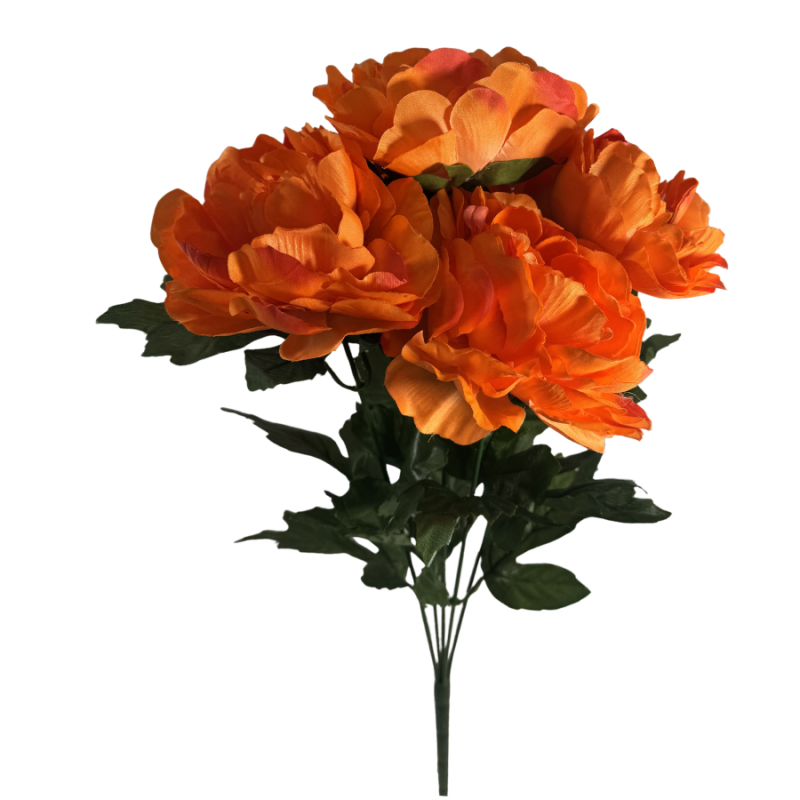 22" Peony Bush - Orange