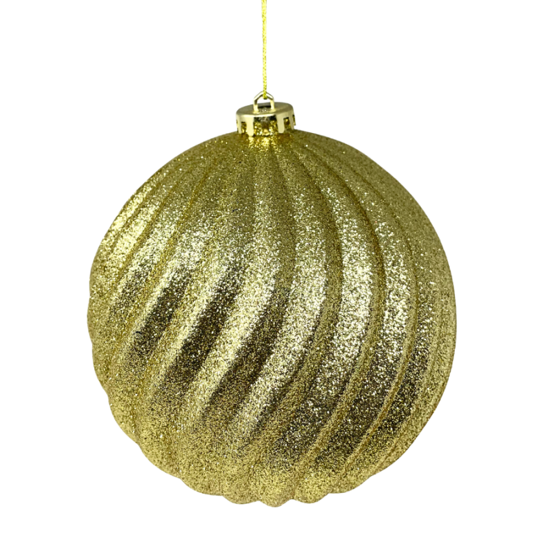 6" Red & Gold Ball Ornament Set