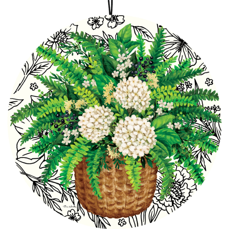 19" Elegant Fern Large Hanging Sign