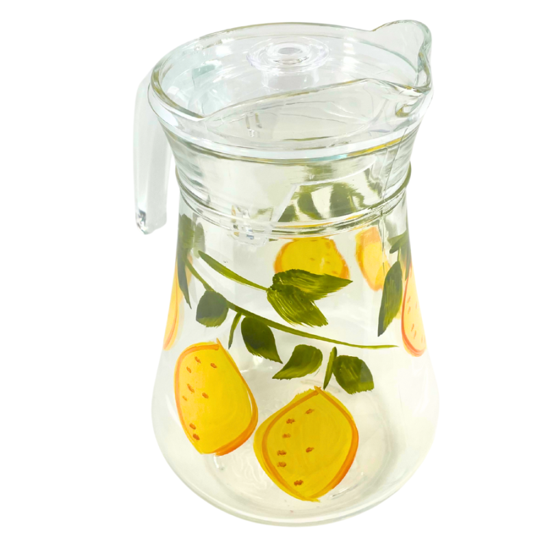 40oz Hand-Painted Lemons Pitcher