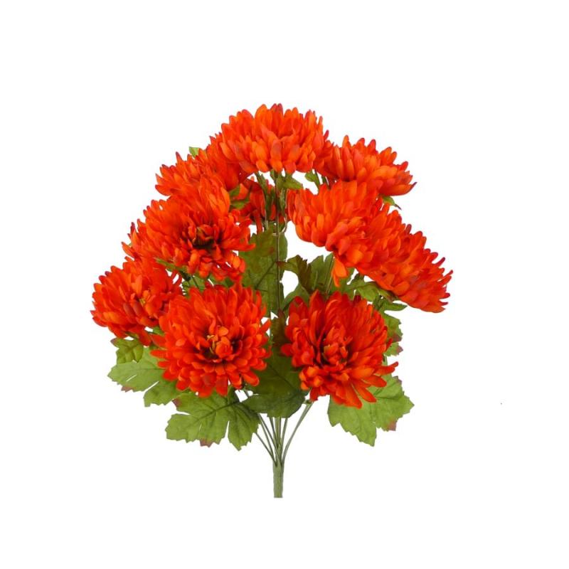 20"H Chrysanthemum Bush - Orange