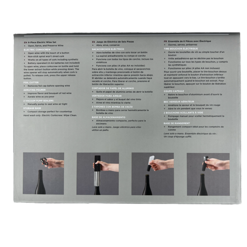 6pc Rabbit Electric Wine Set (A) Bar Accessories Carolina Pottery