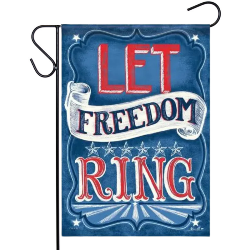 Let Freedom Ring Garden Flag