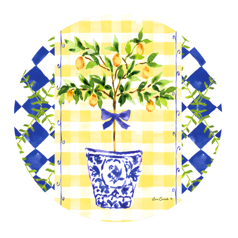 8" Lemon Tree Suncatcher (A)/(B) Outdoor Inserts Carolina Pottery