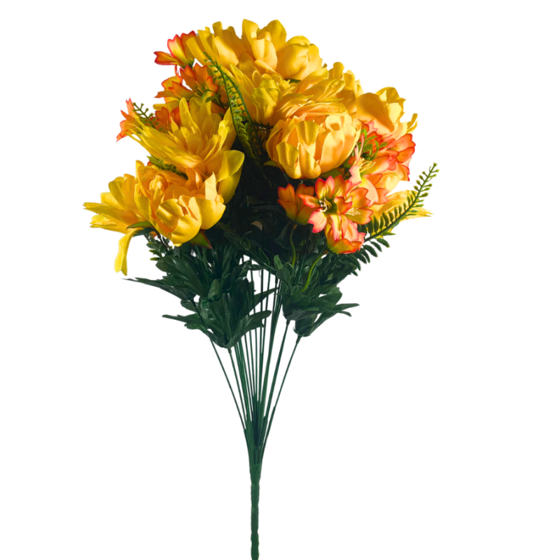 23" Yellow/Orange Autumn Bush