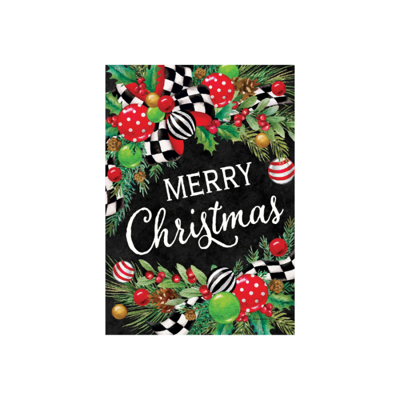 Christmas Swag Garden Flag