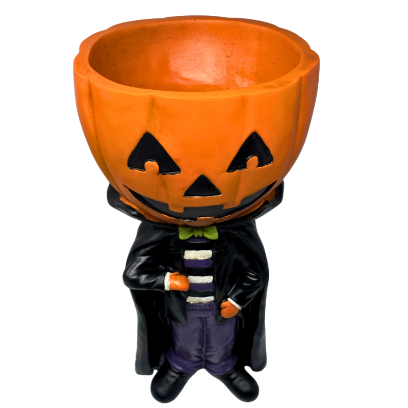 Decorative Jack-O-Lantern Candy Bowl