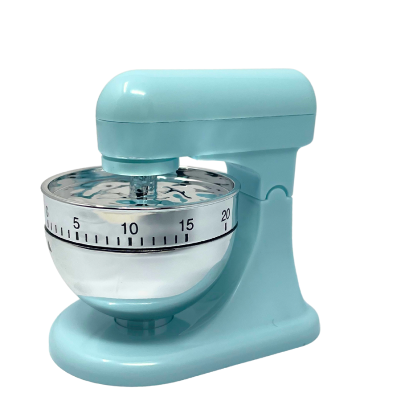 4" Teal Kitchen Stand Mixer Timer