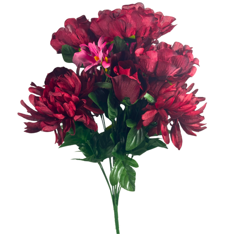 18" Peony Rose Bud Daisy Bush