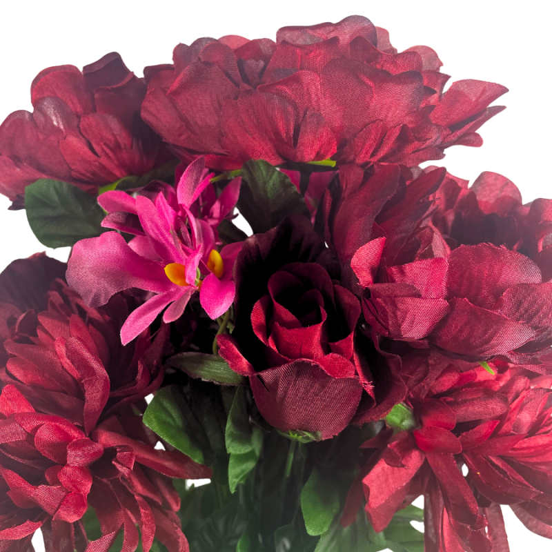 18" Peony Rose Bud Daisy Bush