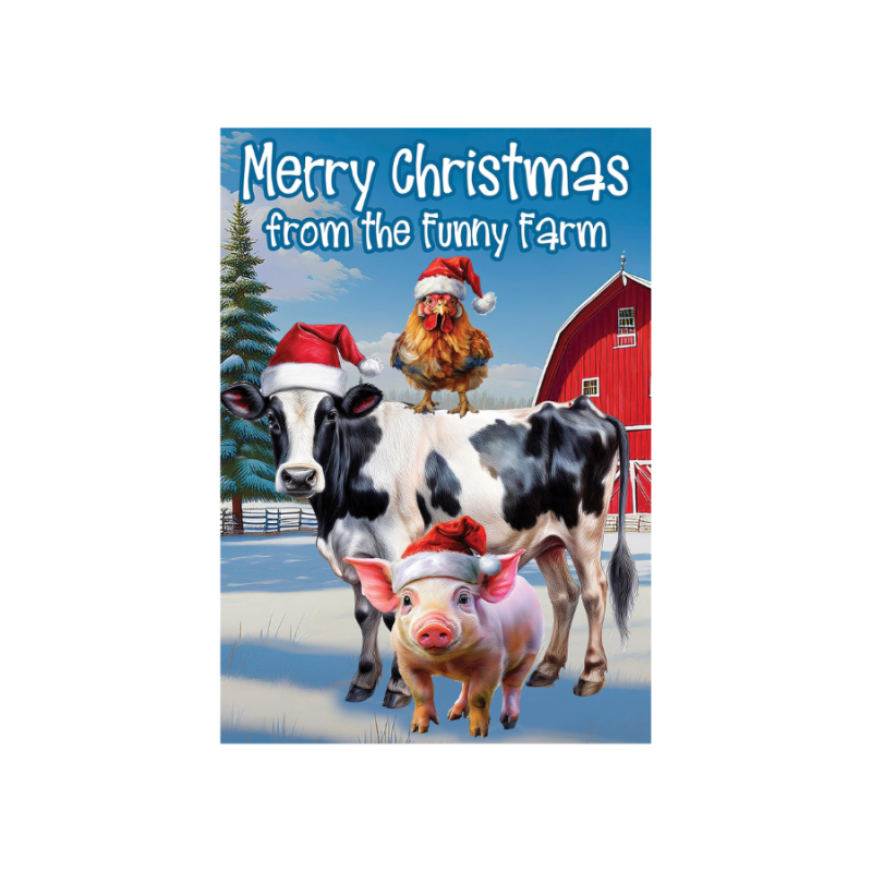 Funny Farm House Flag