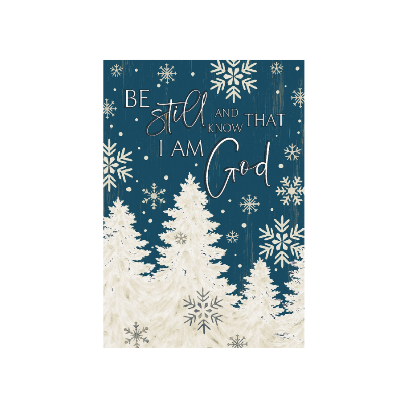 Be Still Christmas Garden Flag