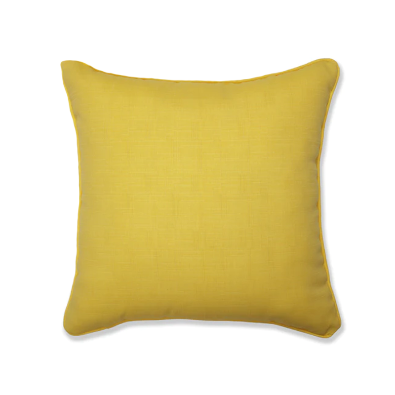 17" Fresco Yellow Outdoor Pillow