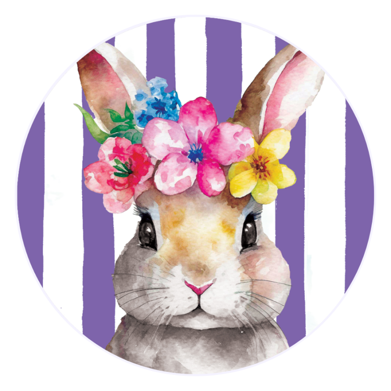 Floral Bunny Suncatcher