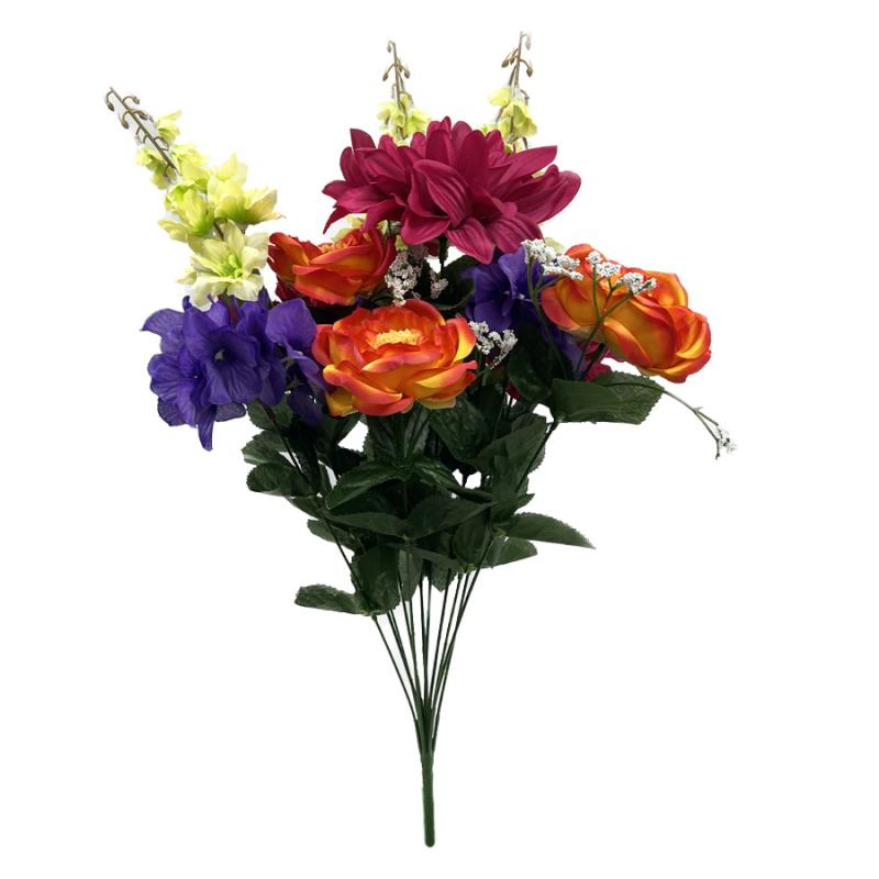 22" Dahlia Ranunculus Delphinium Hydrangea Bush