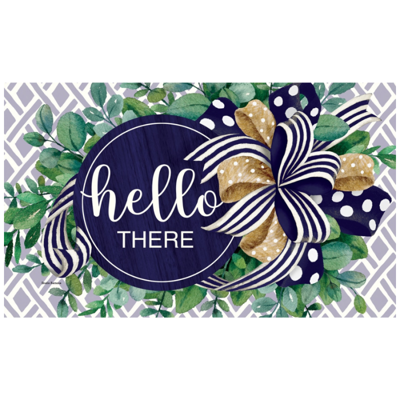 Eucalyptus on Navy Doormat