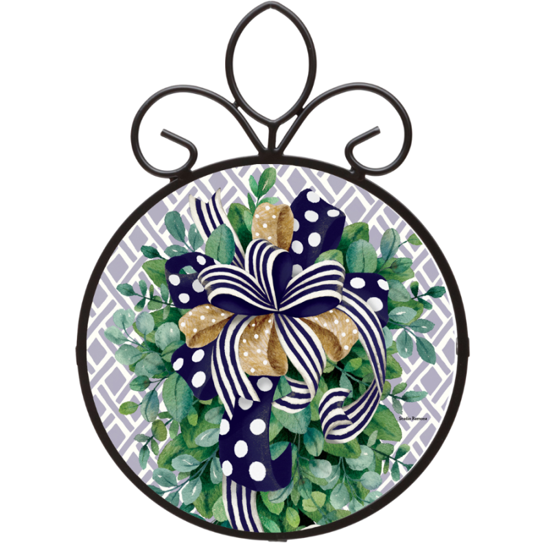 Eucalyptus on Navy Suncatcher