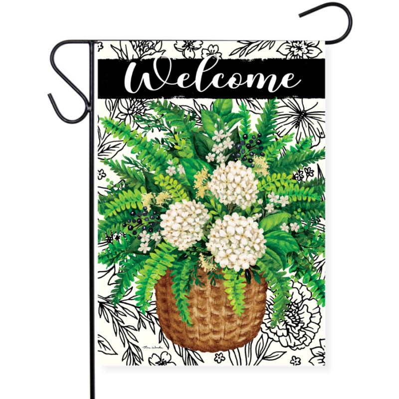Elegant Fern Garden Flag