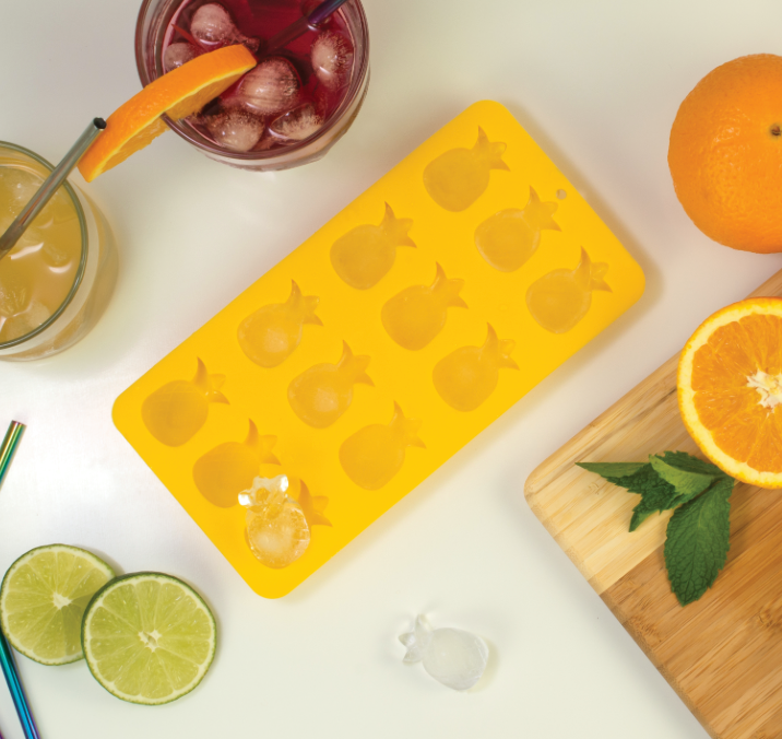 HIC Silicone Pineapple Ice Cube Tray & Mold