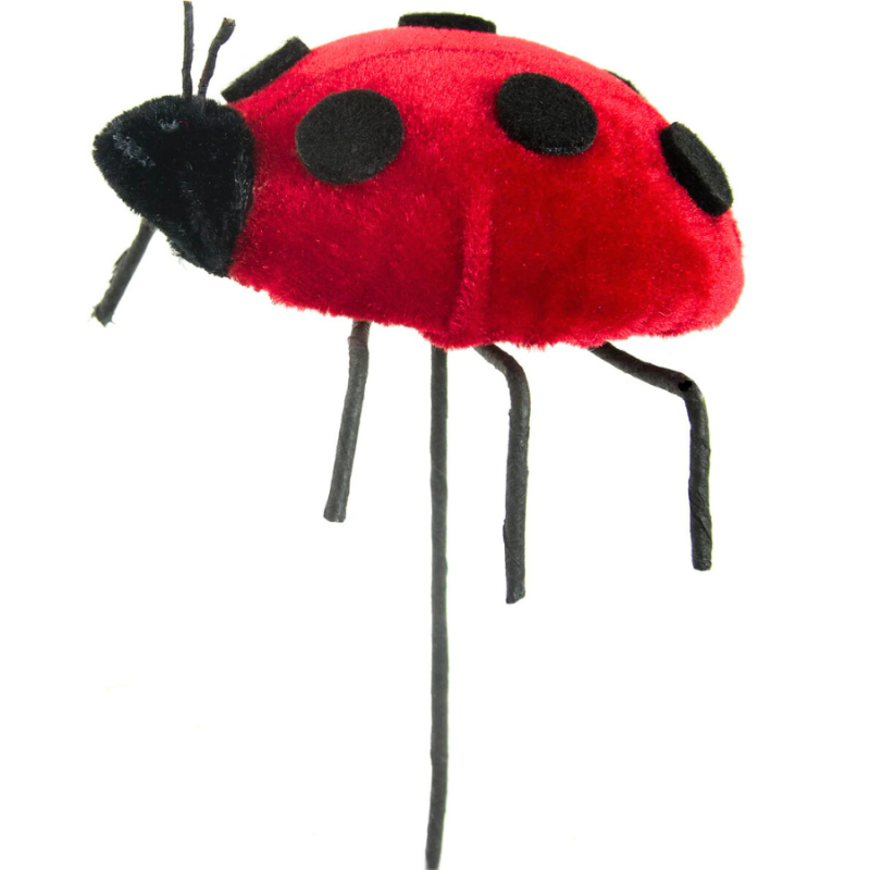 7" Velvet Ladybug Pick