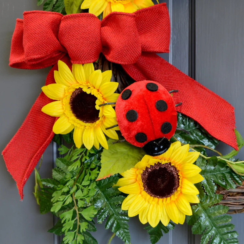 7" Velvet Ladybug Pick