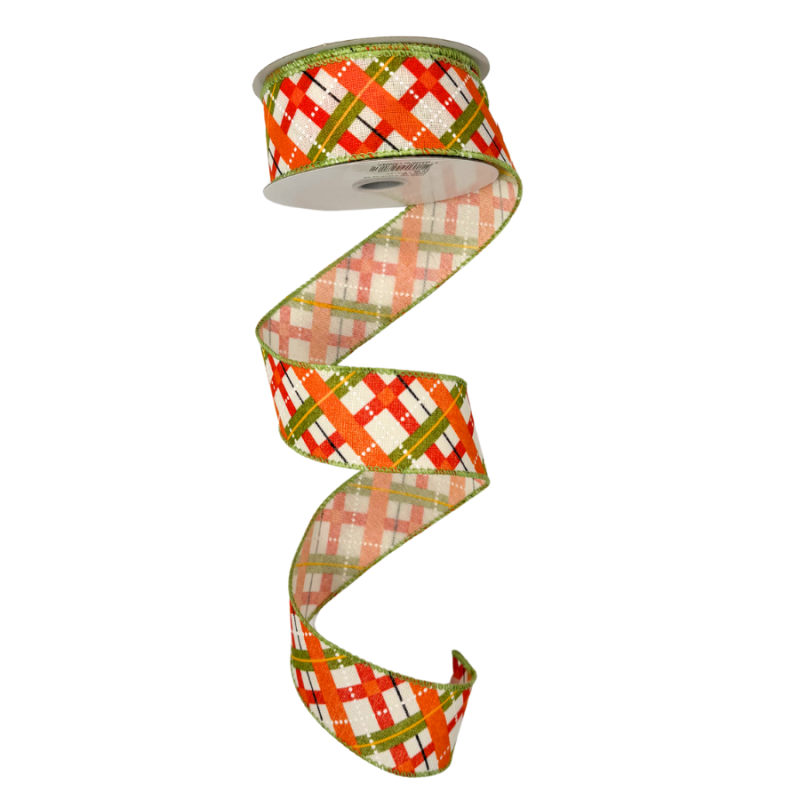 1.5" x 10yd Autumn Diamond Plaid