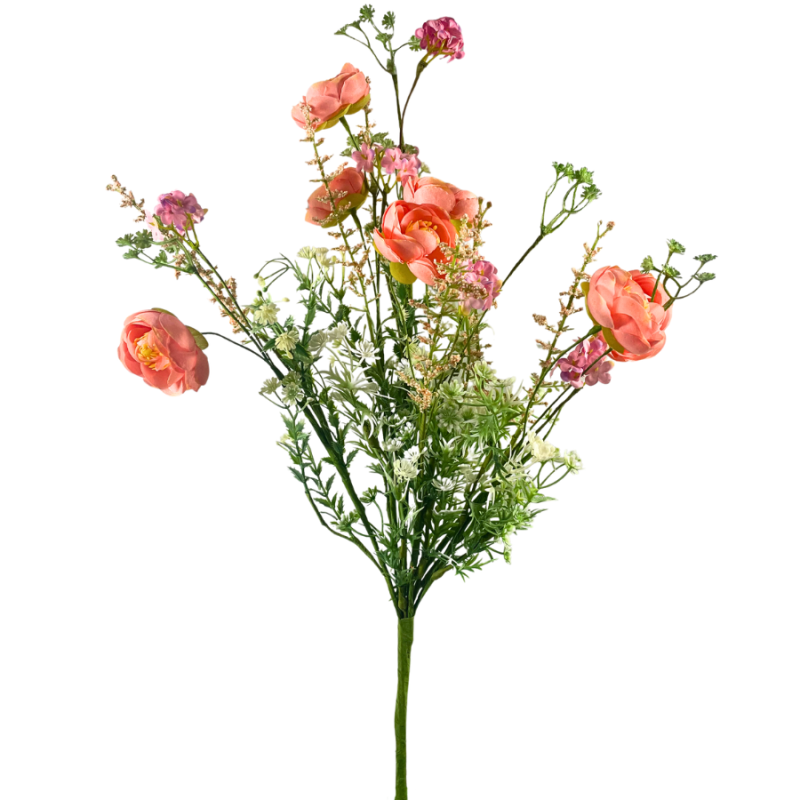 21" Ranunculus Filler Bush - Peach