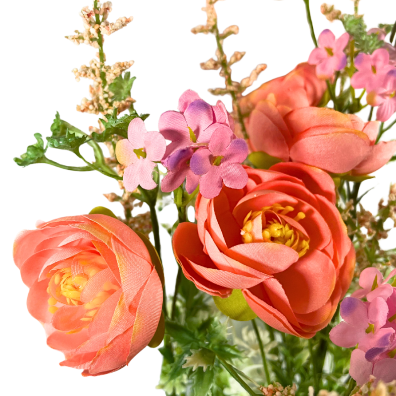 21" Ranunculus Filler Bush - Peach