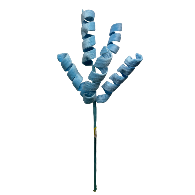 16" Curly Felt Spray - Blue