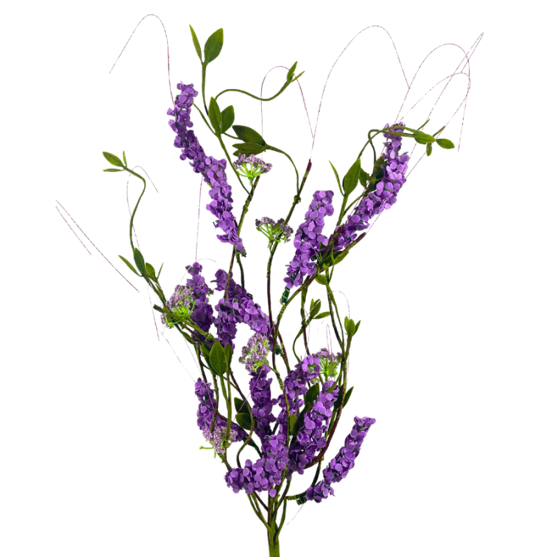 21" Lavender Twig Spray - Purple