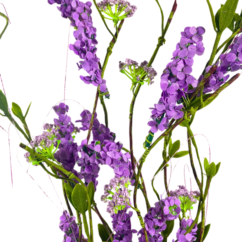 21" Lavender Twig Spray - Purple