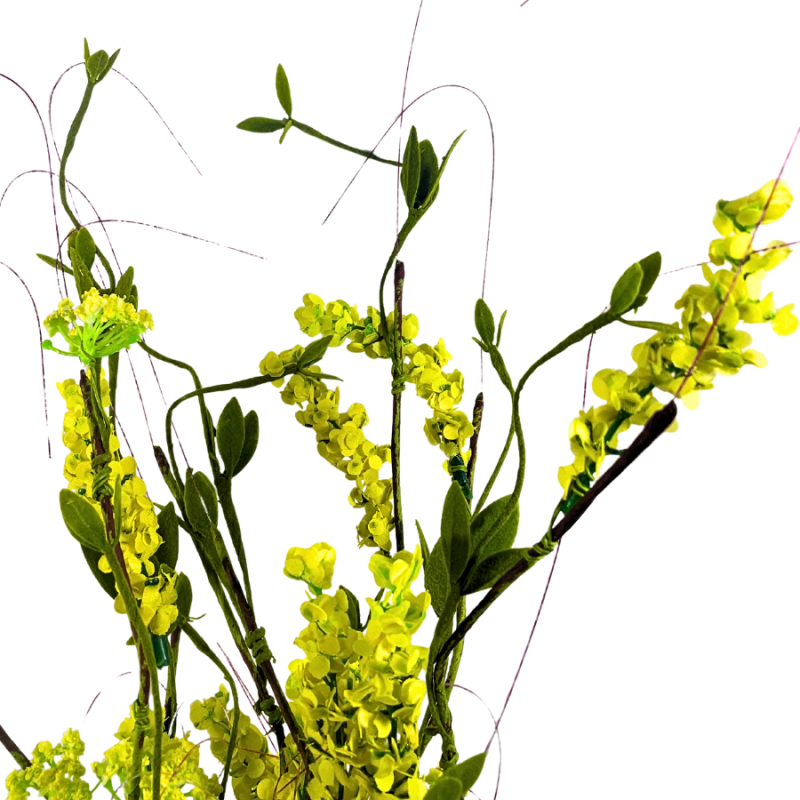 21" Lavender Twig Spray - Yellow