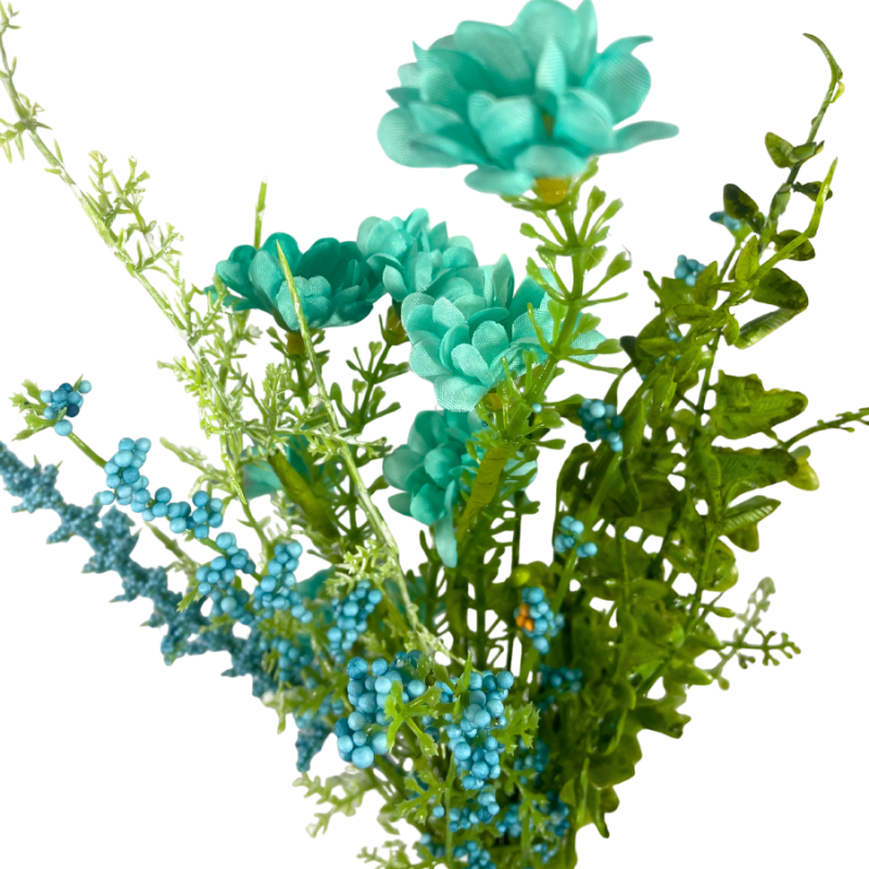 18" Wild Flower Filler Pick - Blue